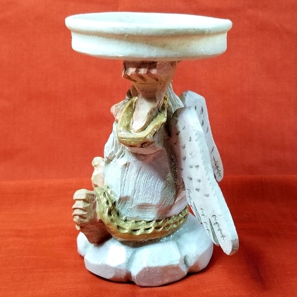 VTG David Frykman Oldest Angel Candle Holder DF3221 All That Glitters Christmas - Picture 5 of 13